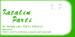 katalin parti business card